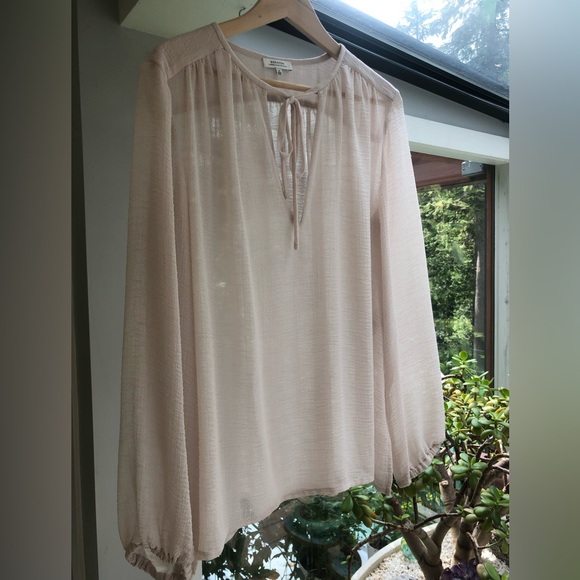 Babaton sheer blouse. Size M - Picture 3 of 4